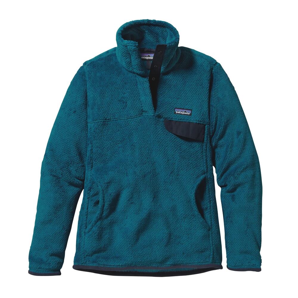 Patagonia Women’s Sz Small Synchilla Casual Blue Re-Tool Snap-T Pullover Lounge